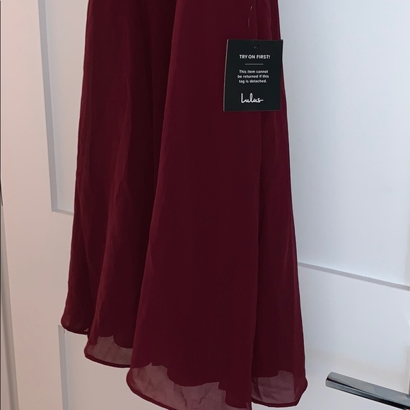 Maroon High Neck Dress! - Picture 3 of 4